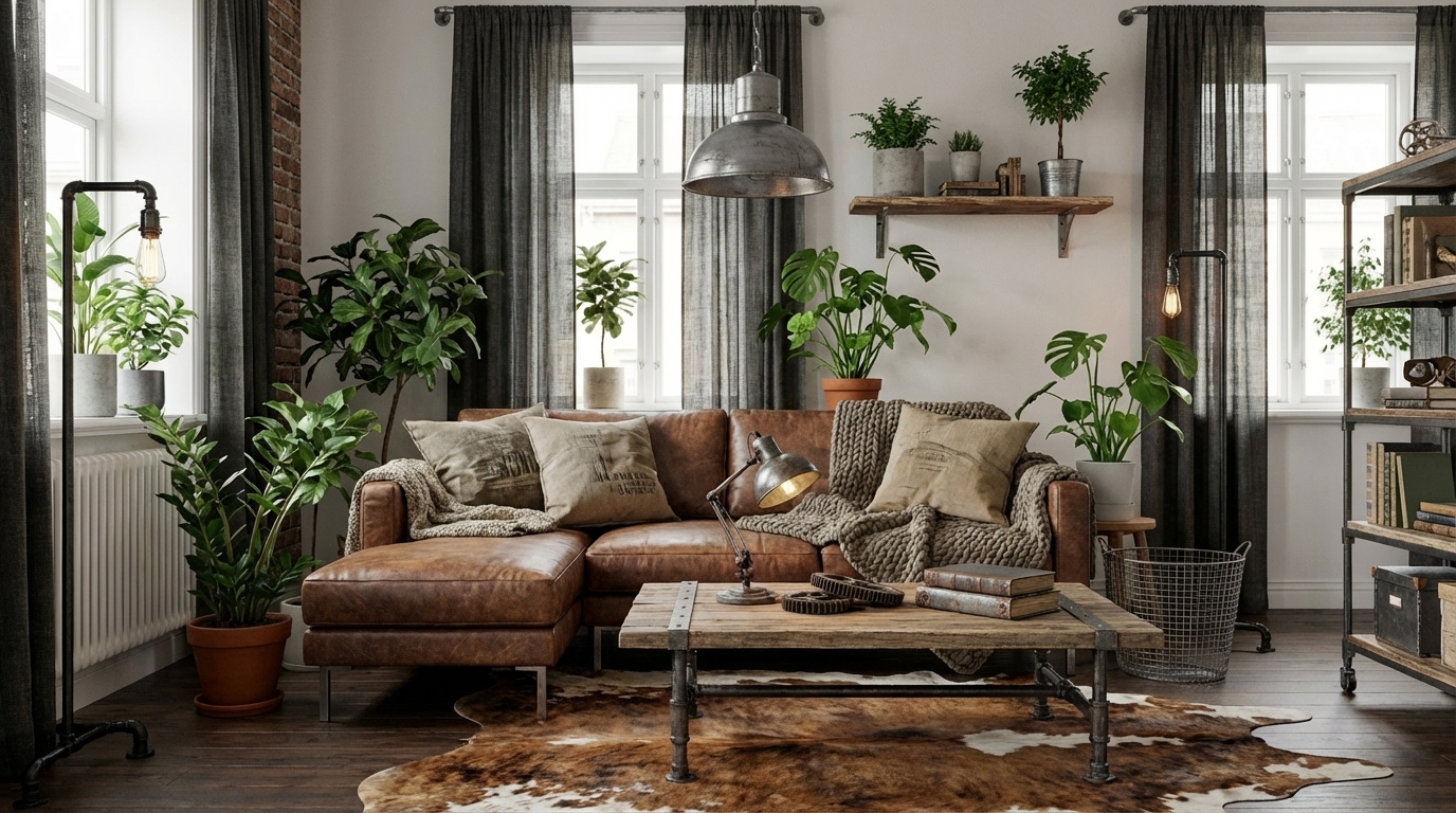 Room Reimagine – Industrial interior redesign