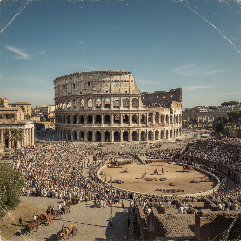 Rome 200 Ad the coliseum